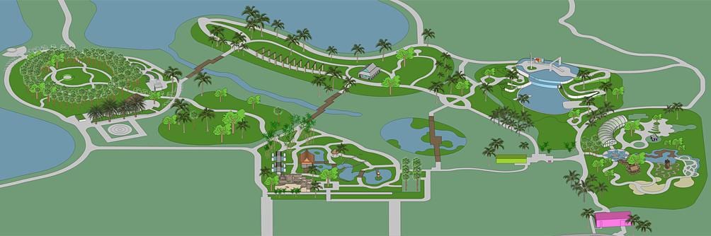 La carte de naples jardin botanique