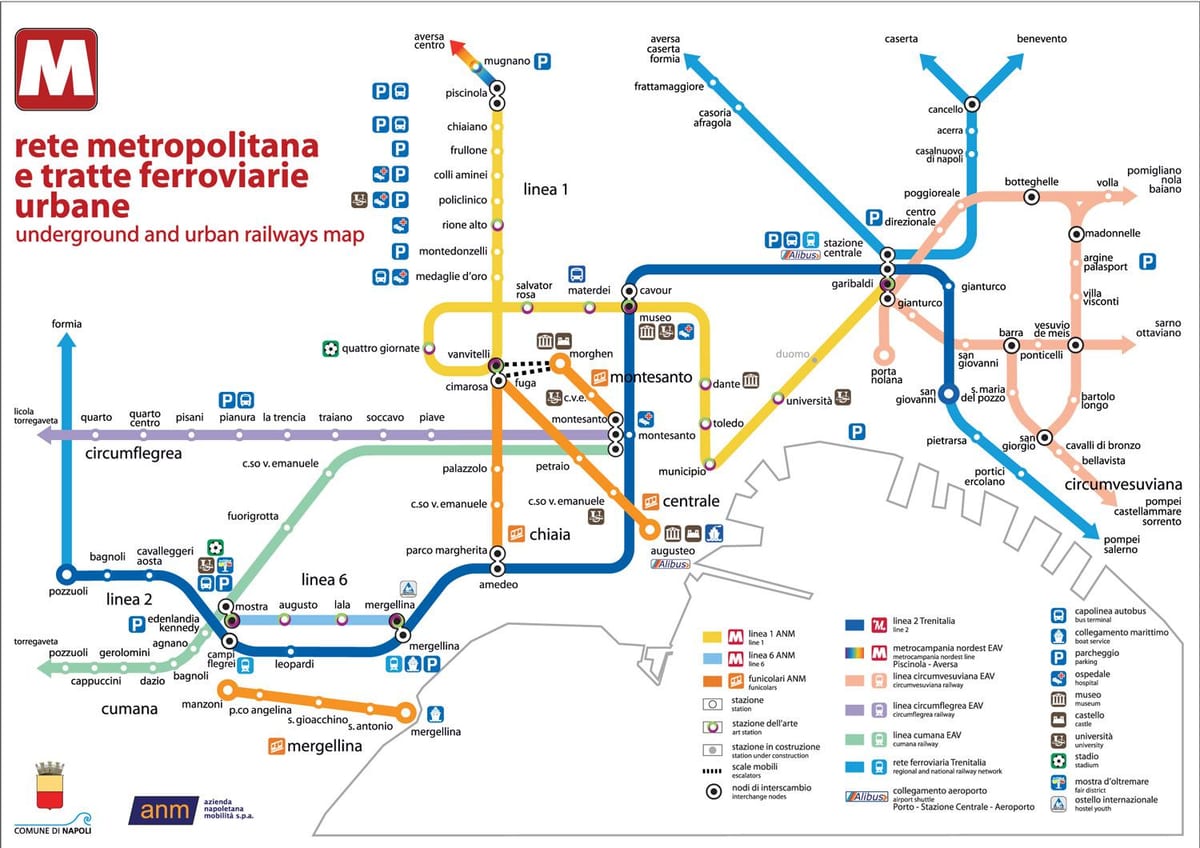 de naples bus à la carte