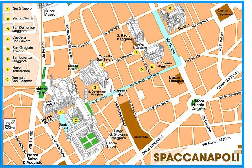 Carte de spaccanapoli naples