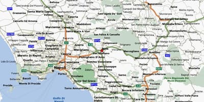 La carte de naples, italie