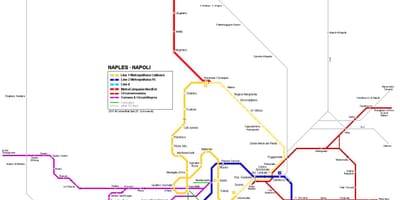 Métro de naples carte