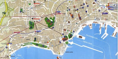 Napoli carte de la ville