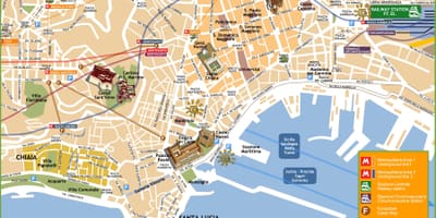 Carte touristique napoli