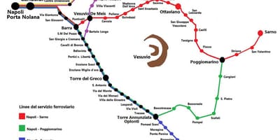 Napoli carte du train