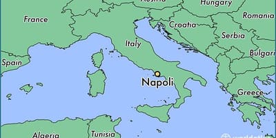 La carte de naples, italie